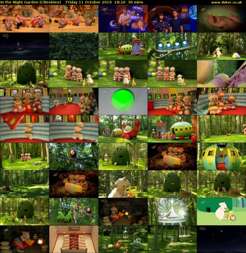 In the Night Garden (CBeebies) Friday 11 October 2019 18:20 - 18:50