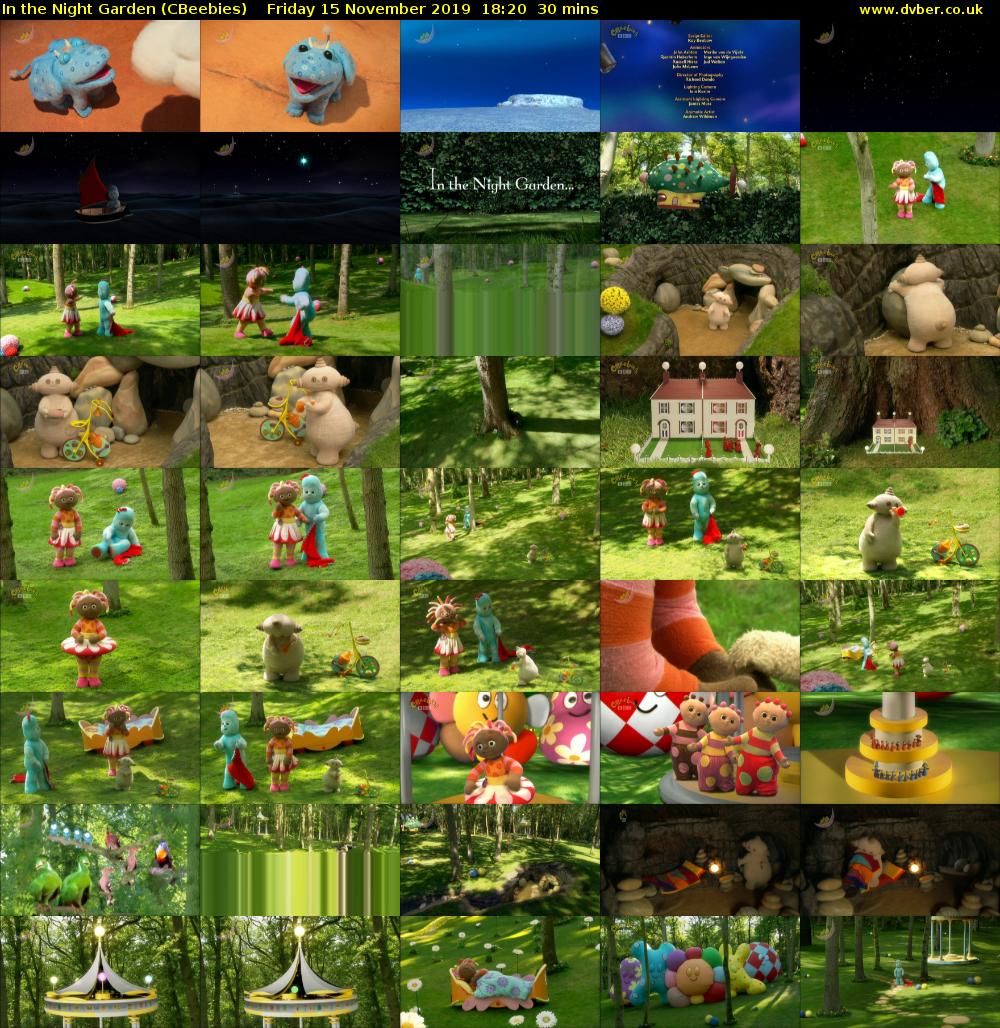 In the Night Garden (CBeebies) Friday 15 November 2019 18:20 - 18:50
