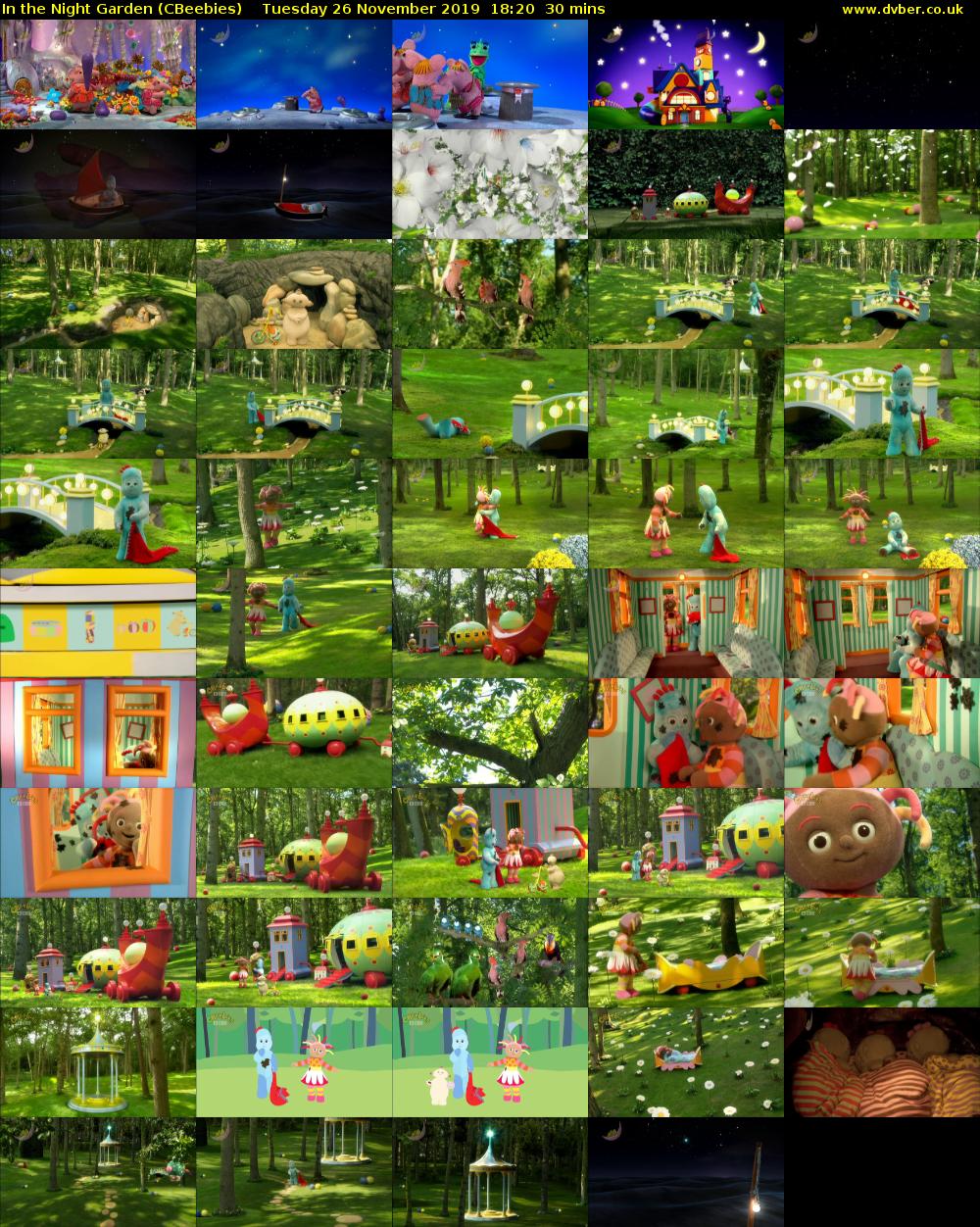 In the Night Garden (CBeebies) Tuesday 26 November 2019 18:20 - 18:50