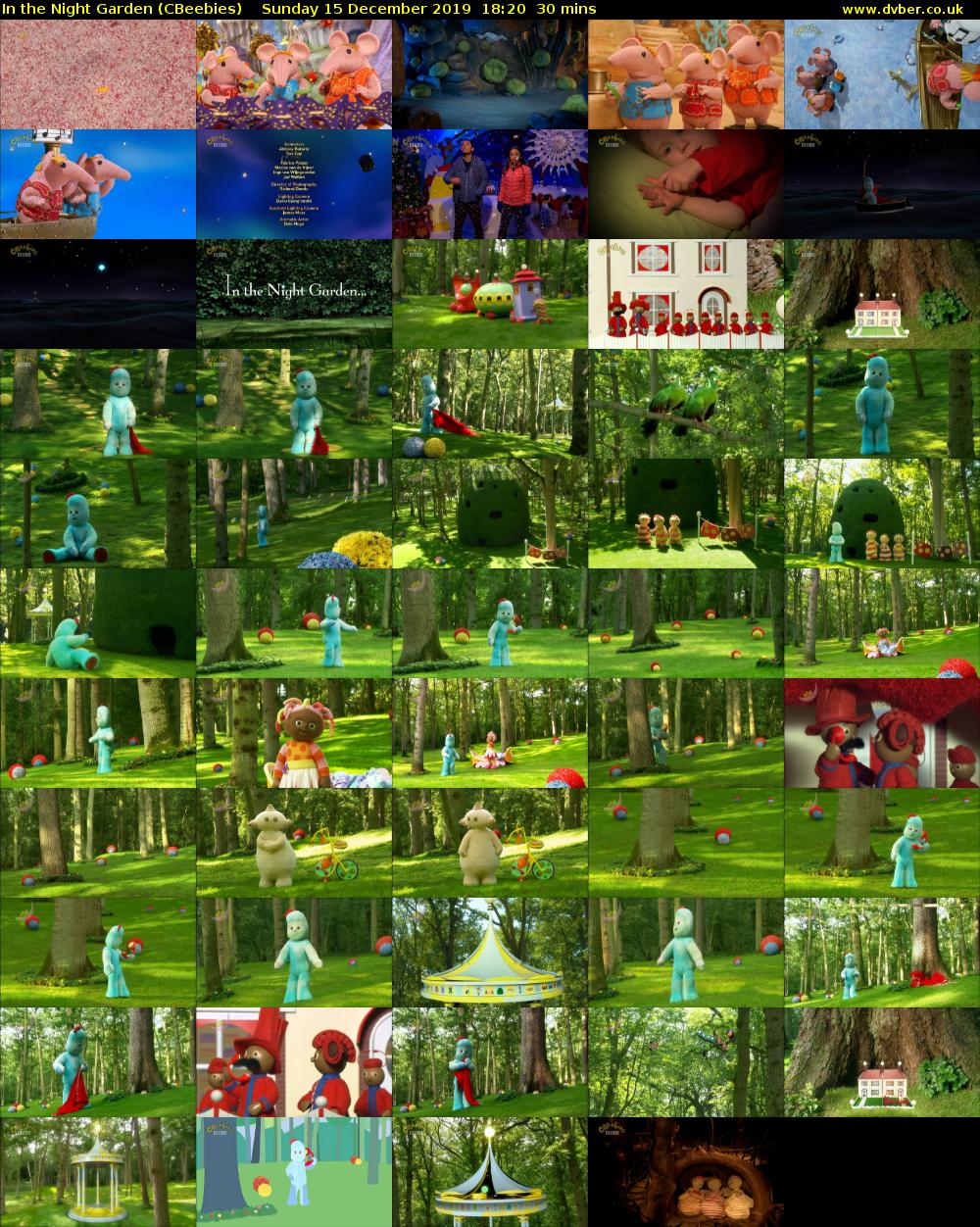 In the Night Garden (CBeebies) Sunday 15 December 2019 18:20 - 18:50