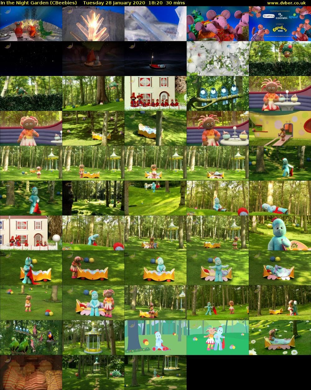 In the Night Garden (CBeebies) Tuesday 28 January 2020 18:20 - 18:50