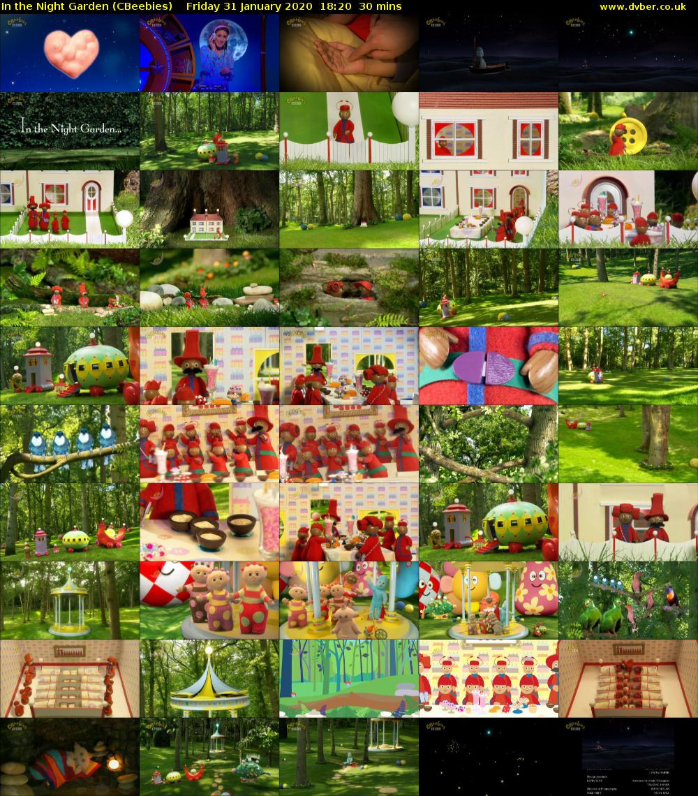 In the Night Garden (CBeebies) Friday 31 January 2020 18:20 - 18:50