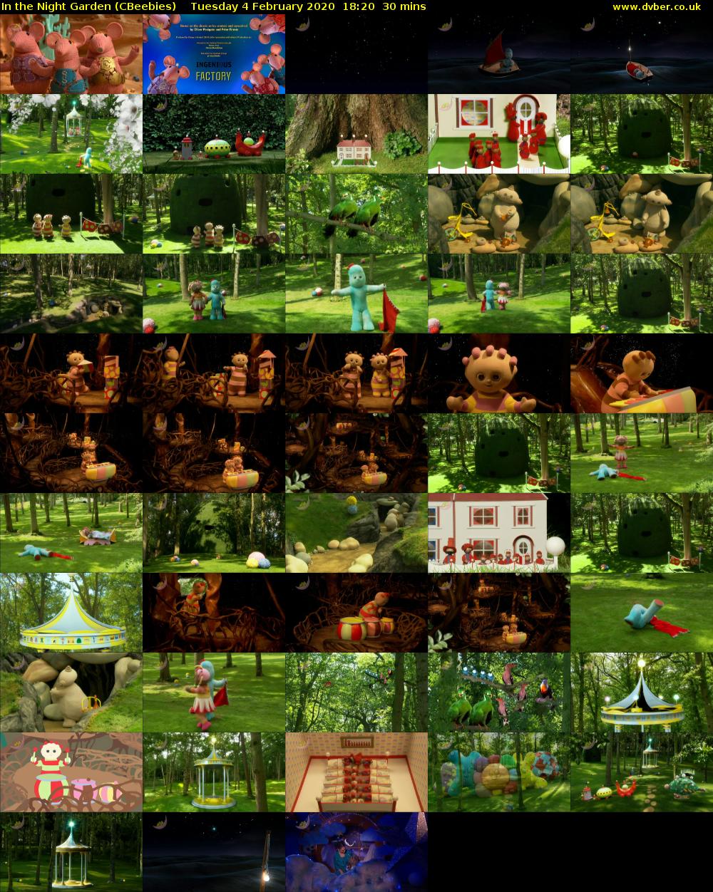 In the Night Garden (CBeebies) Tuesday 4 February 2020 18:20 - 18:50