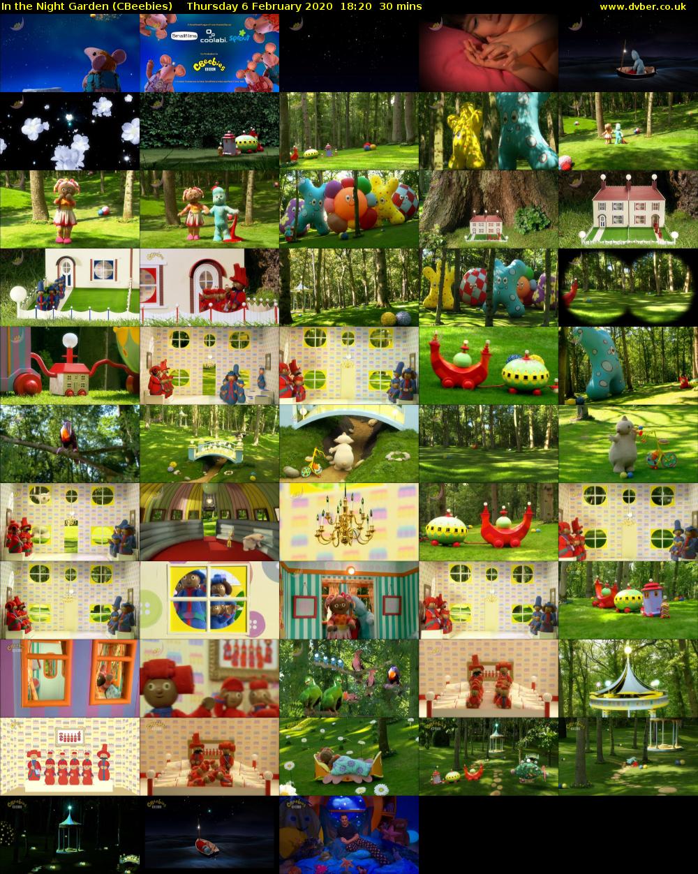 In the Night Garden (CBeebies) Thursday 6 February 2020 18:20 - 18:50
