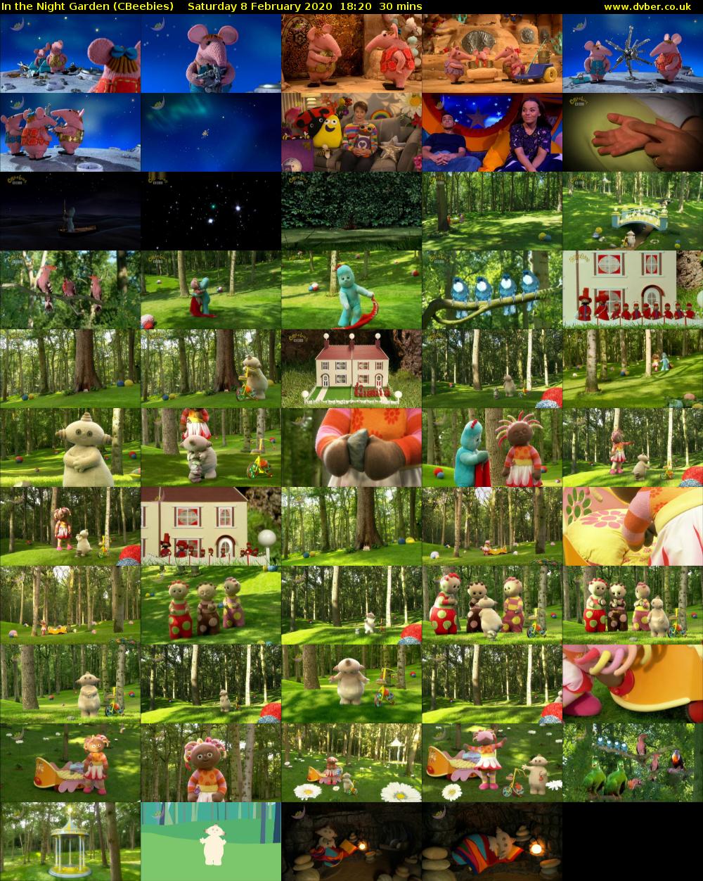 In the Night Garden (CBeebies) Saturday 8 February 2020 18:20 - 18:50