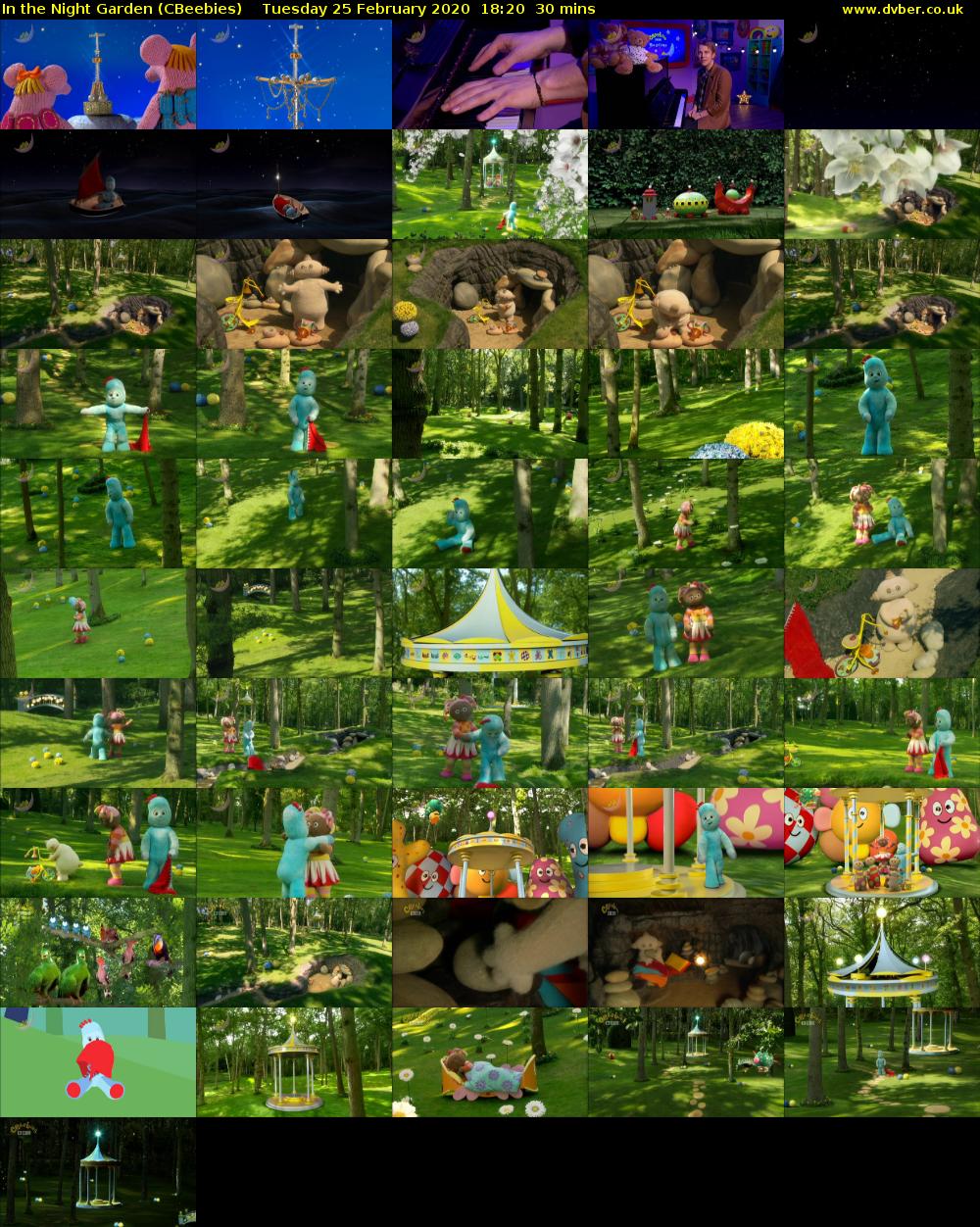 In the Night Garden (CBeebies) Tuesday 25 February 2020 18:20 - 18:50