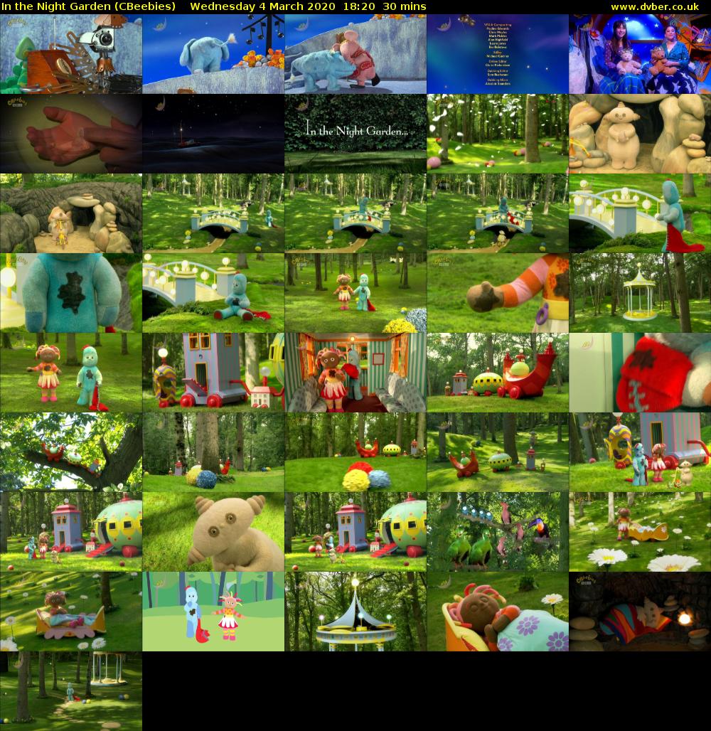 In the Night Garden (CBeebies) Wednesday 4 March 2020 18:20 - 18:50