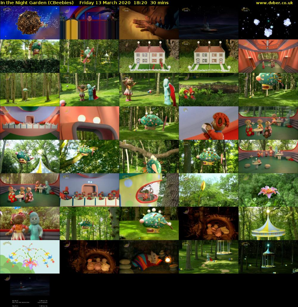 In the Night Garden (CBeebies) Friday 13 March 2020 18:20 - 18:50