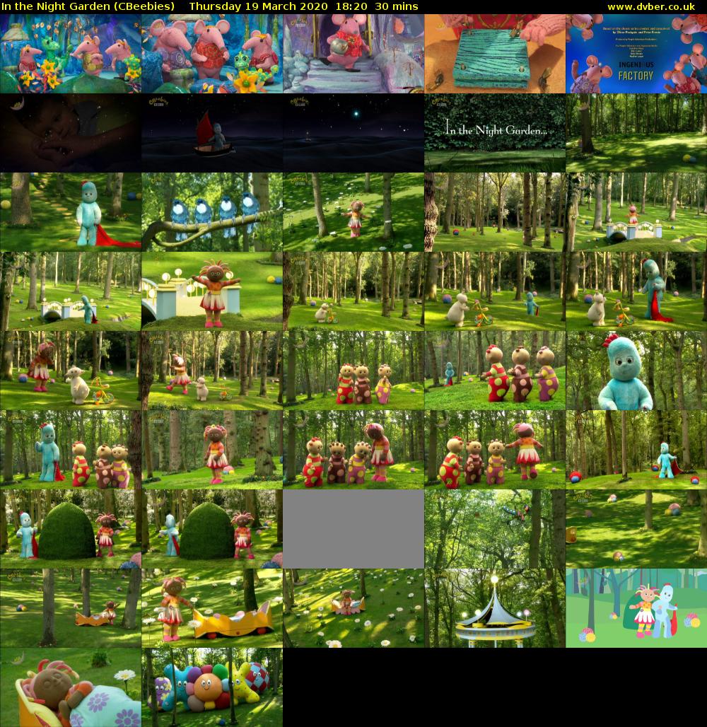 In the Night Garden (CBeebies) Thursday 19 March 2020 18:20 - 18:50