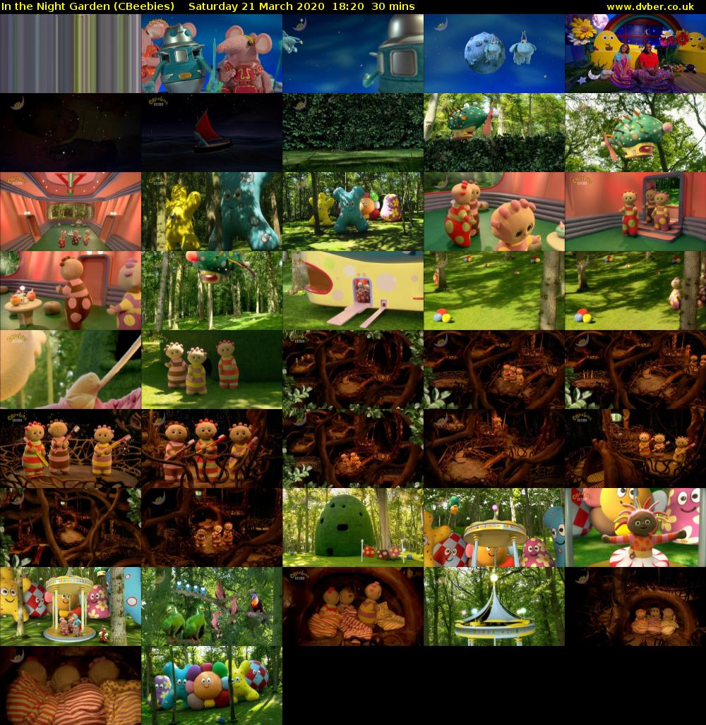 In the Night Garden (CBeebies) Saturday 21 March 2020 18:20 - 18:50