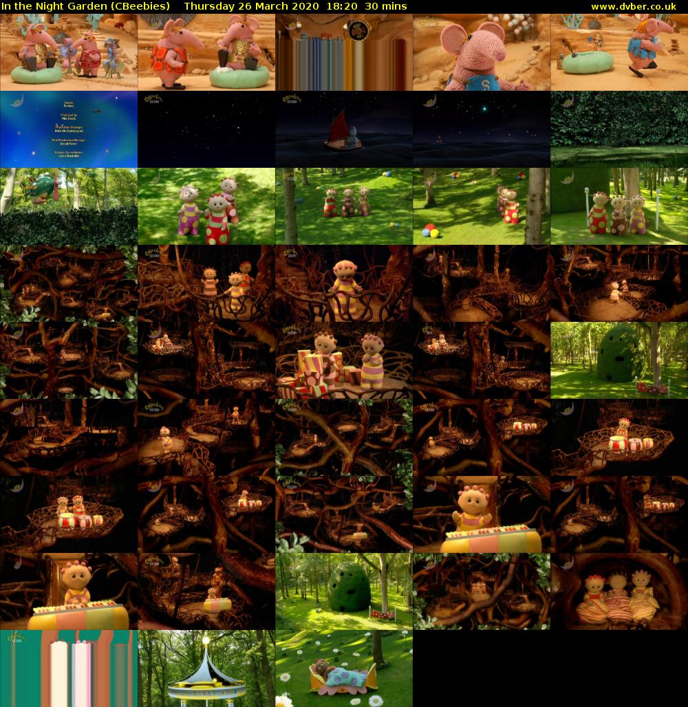 In the Night Garden (CBeebies) Thursday 26 March 2020 18:20 - 18:50