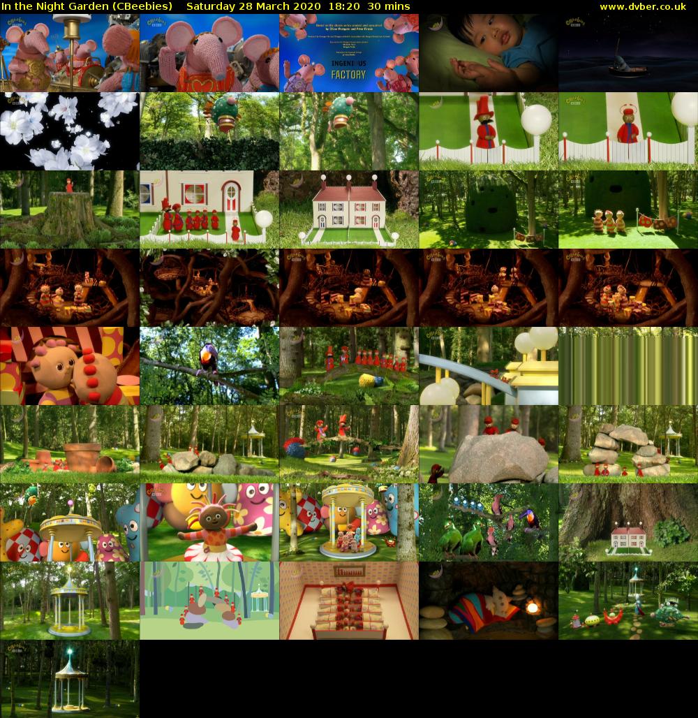 In the Night Garden (CBeebies) Saturday 28 March 2020 18:20 - 18:50