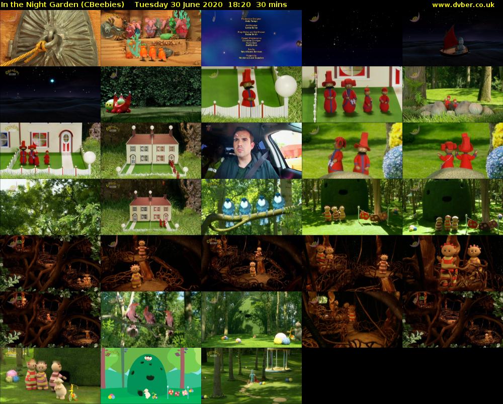 In the Night Garden (CBeebies) Tuesday 30 June 2020 18:20 - 18:50