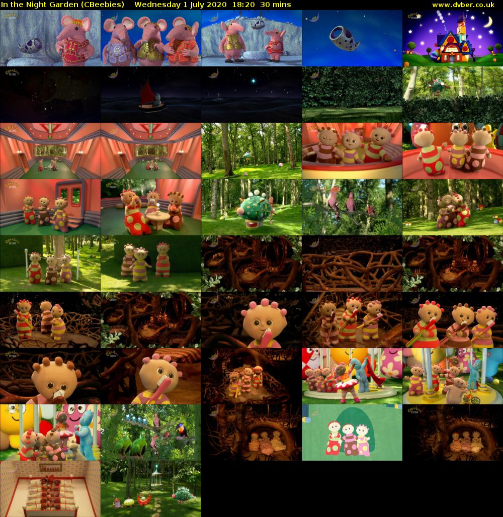In the Night Garden (CBeebies) Wednesday 1 July 2020 18:20 - 18:50