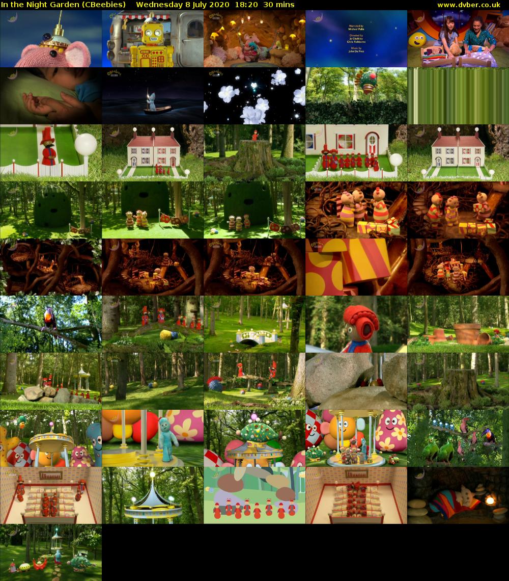 In the Night Garden (CBeebies) Wednesday 8 July 2020 18:20 - 18:50