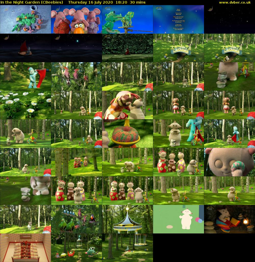 In the Night Garden (CBeebies) Thursday 16 July 2020 18:20 - 18:50