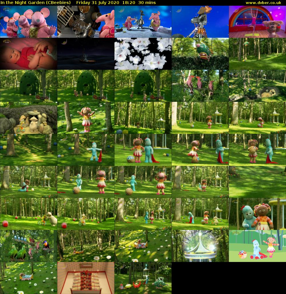In the Night Garden (CBeebies) Friday 31 July 2020 18:20 - 18:50