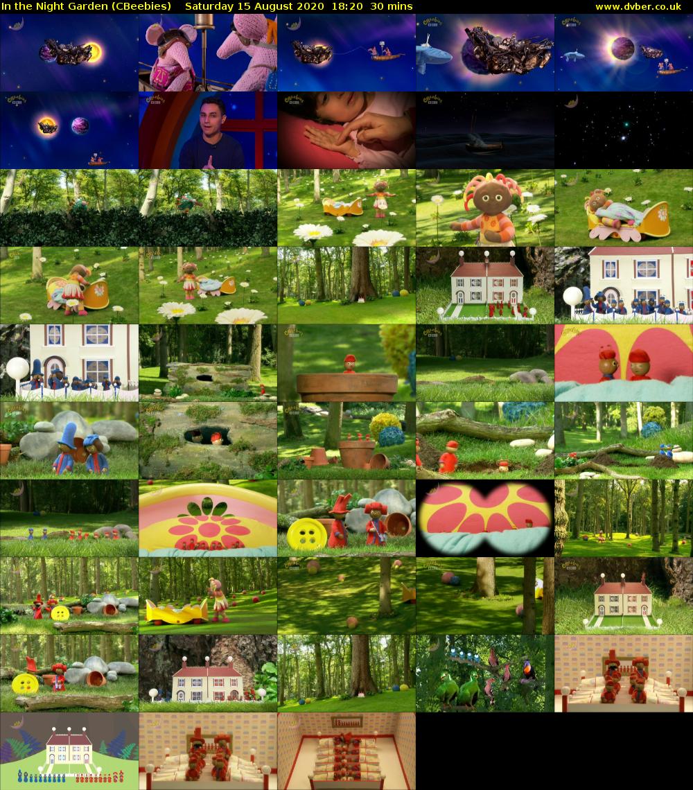In the Night Garden (CBeebies) Saturday 15 August 2020 18:20 - 18:50