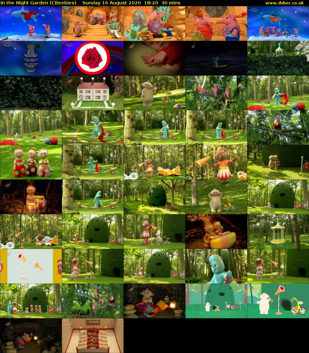 In the Night Garden (CBeebies) Sunday 16 August 2020 18:20 - 18:50