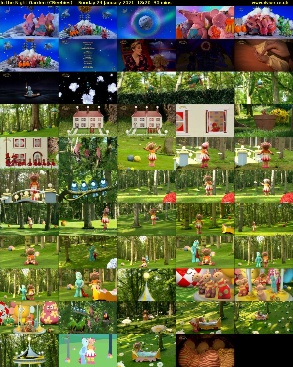 In the Night Garden (CBeebies) Sunday 24 January 2021 18:20 - 18:50