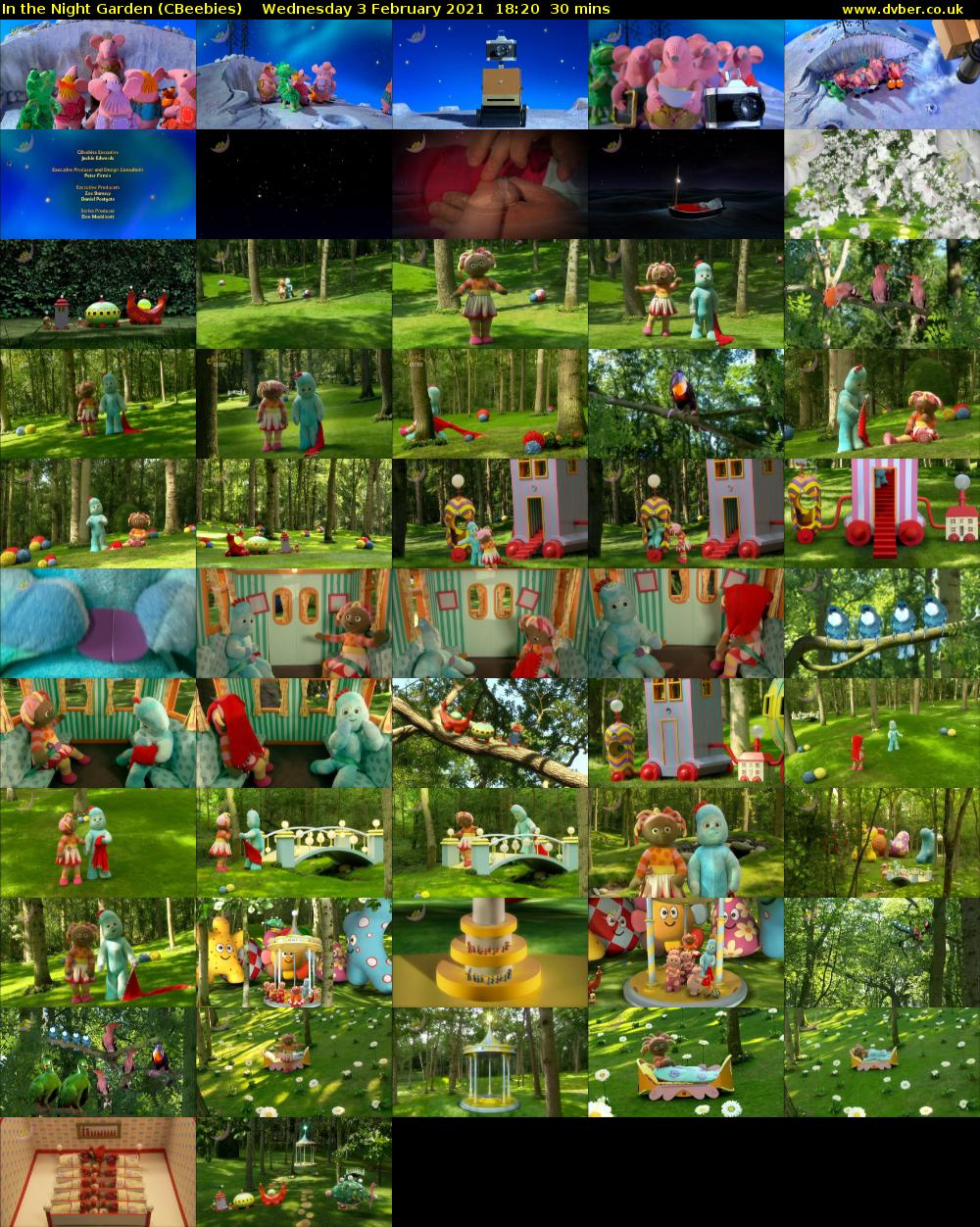 In the Night Garden (CBeebies) Wednesday 3 February 2021 18:20 - 18:50