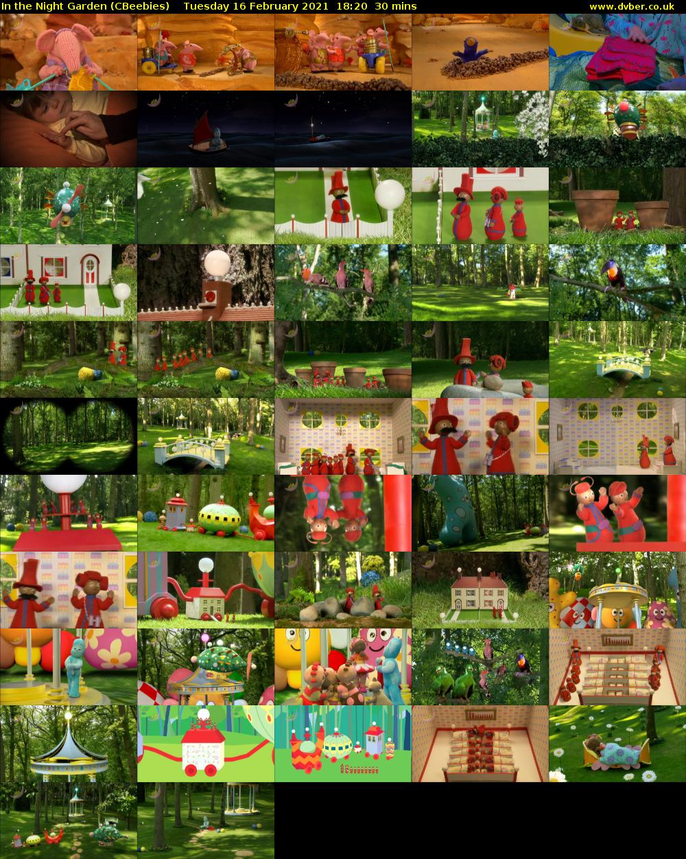 In the Night Garden (CBeebies) Tuesday 16 February 2021 18:20 - 18:50