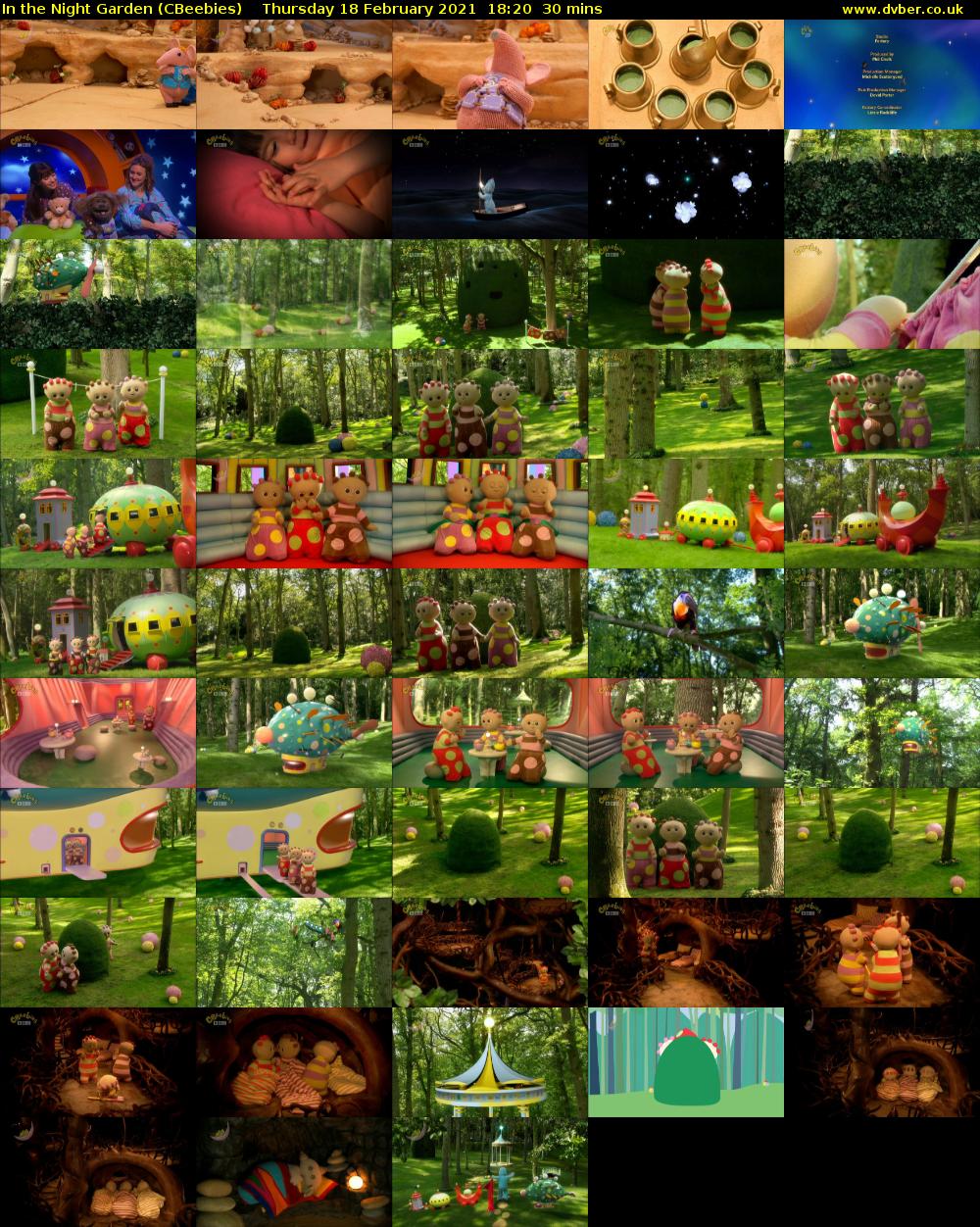 In the Night Garden (CBeebies) Thursday 18 February 2021 18:20 - 18:50