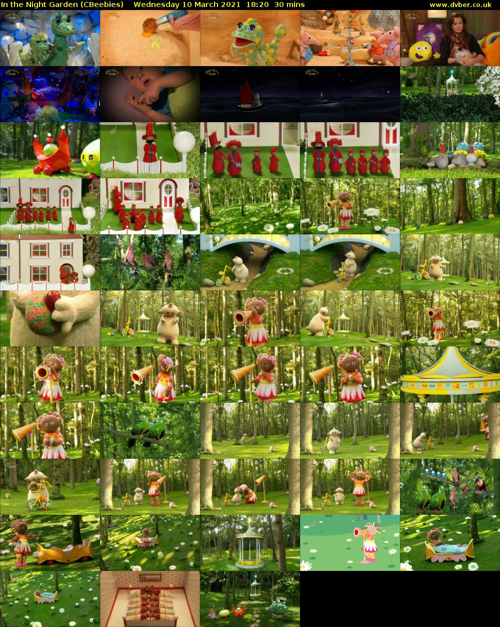In the Night Garden (CBeebies) Wednesday 10 March 2021 18:20 - 18:50