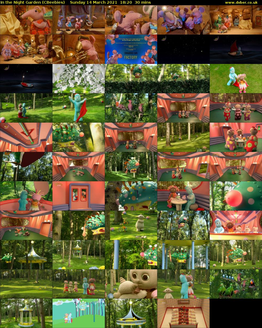 In the Night Garden (CBeebies) Sunday 14 March 2021 18:20 - 18:50