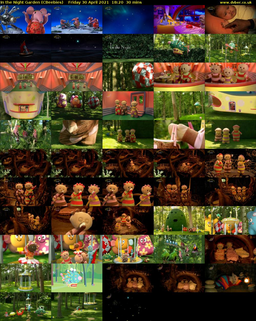 In the Night Garden (CBeebies) Friday 30 April 2021 18:20 - 18:50