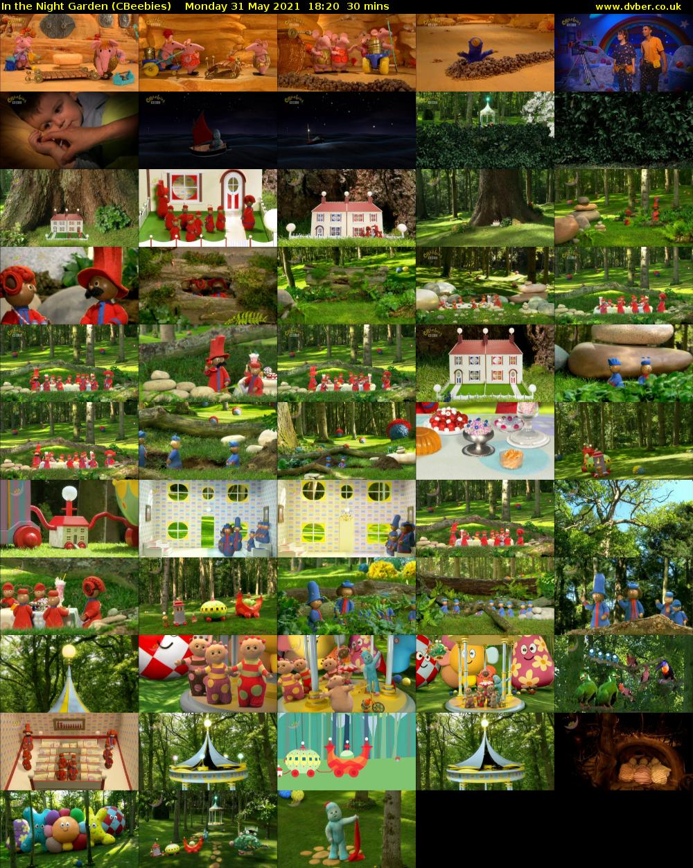 In the Night Garden (CBeebies) Monday 31 May 2021 18:20 - 18:50