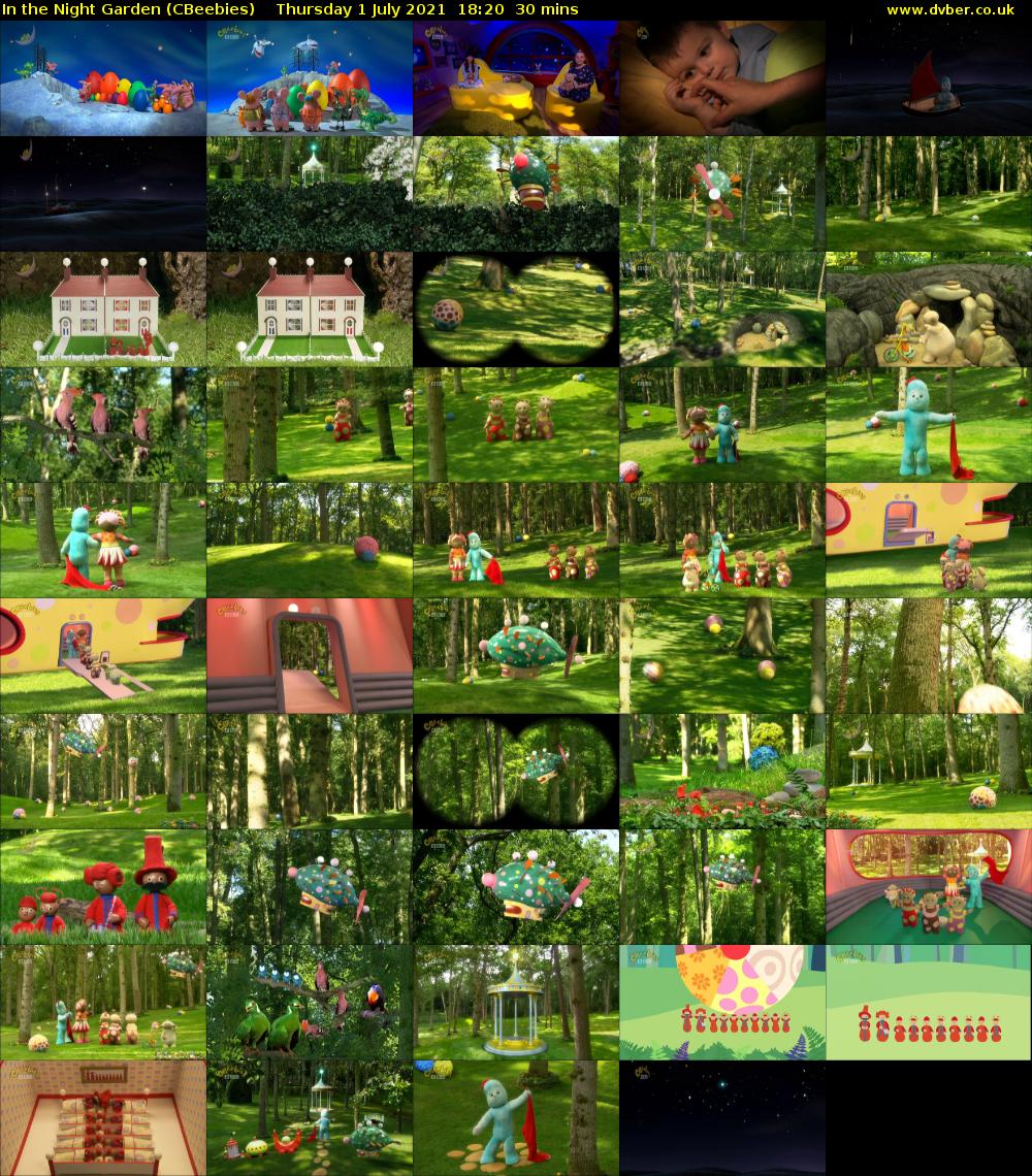 In the Night Garden (CBeebies) Thursday 1 July 2021 18:20 - 18:50