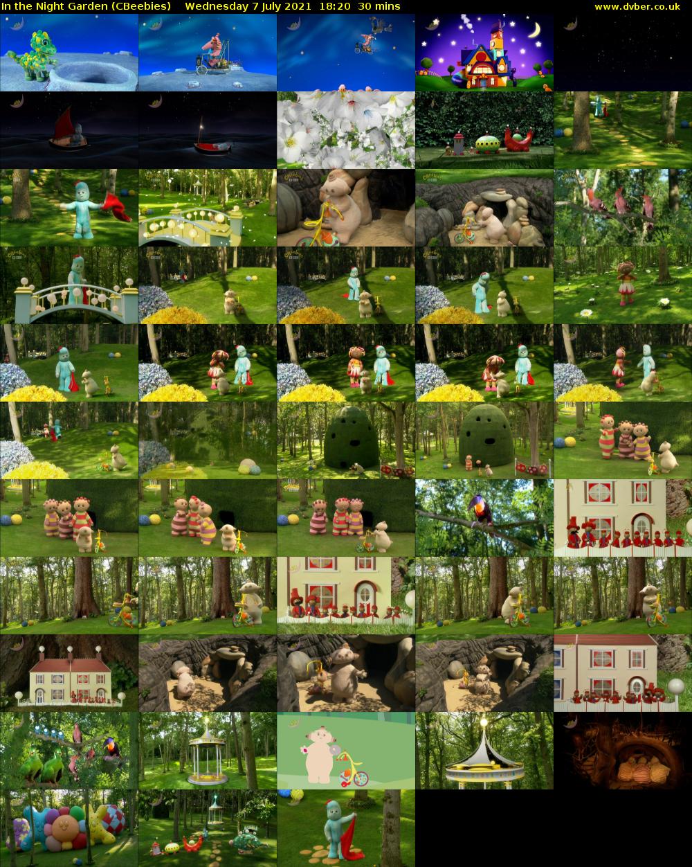 In the Night Garden (CBeebies) Wednesday 7 July 2021 18:20 - 18:50