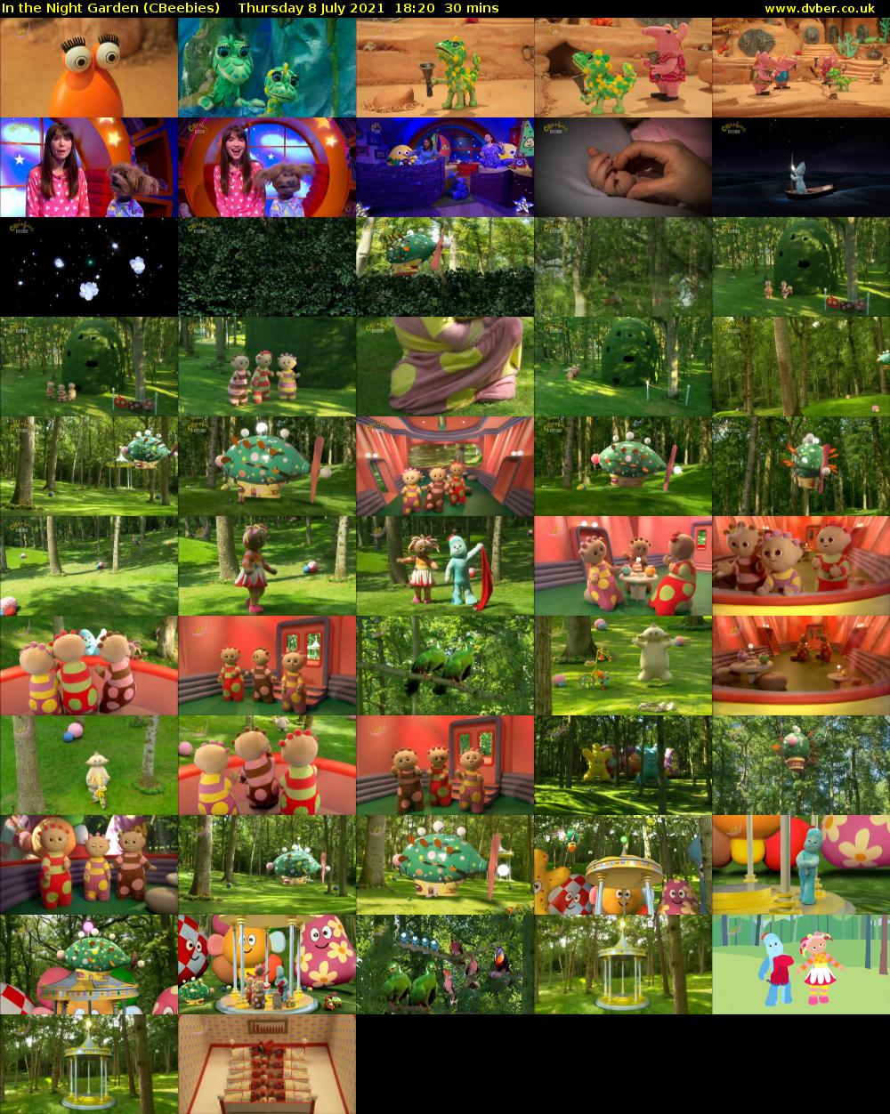 In the Night Garden (CBeebies) Thursday 8 July 2021 18:20 - 18:50