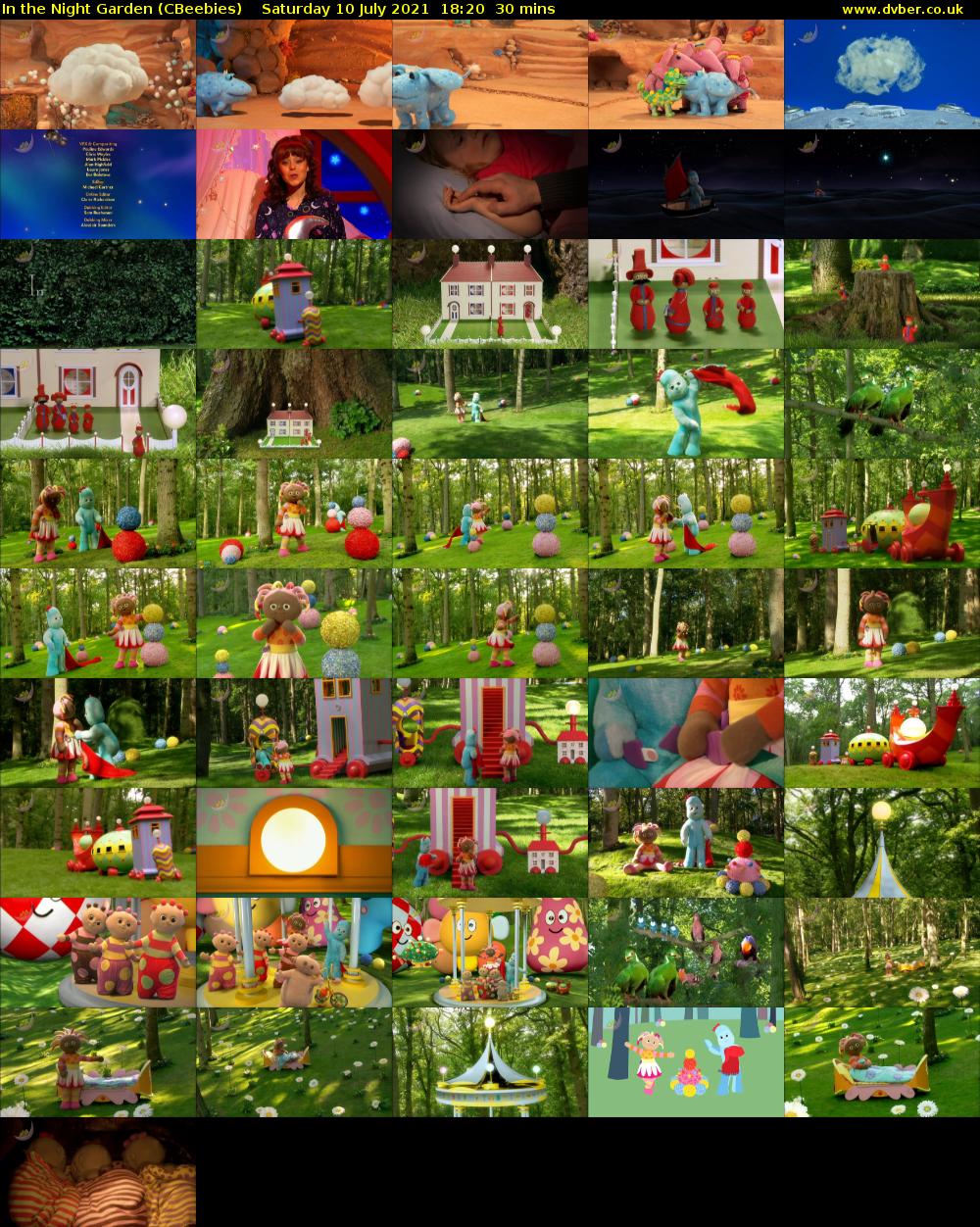In the Night Garden (CBeebies) Saturday 10 July 2021 18:20 - 18:50
