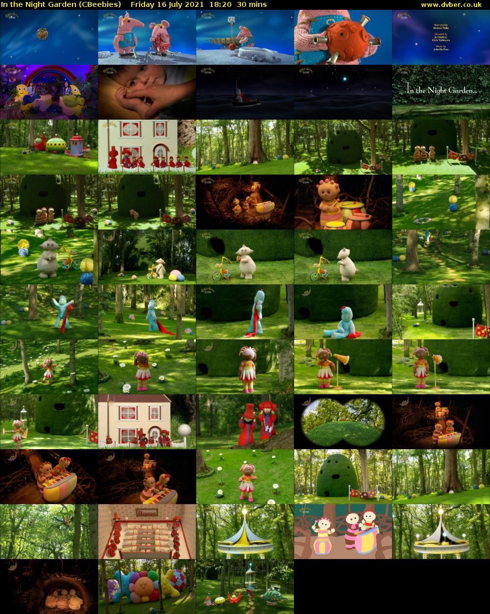 In the Night Garden (CBeebies) Friday 16 July 2021 18:20 - 18:50