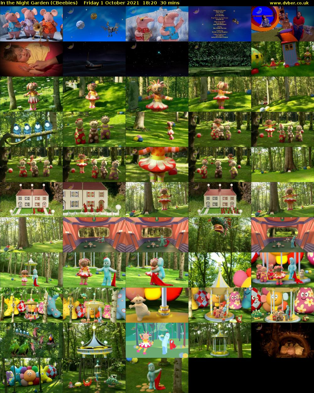 In the Night Garden (CBeebies) Friday 1 October 2021 18:20 - 18:50
