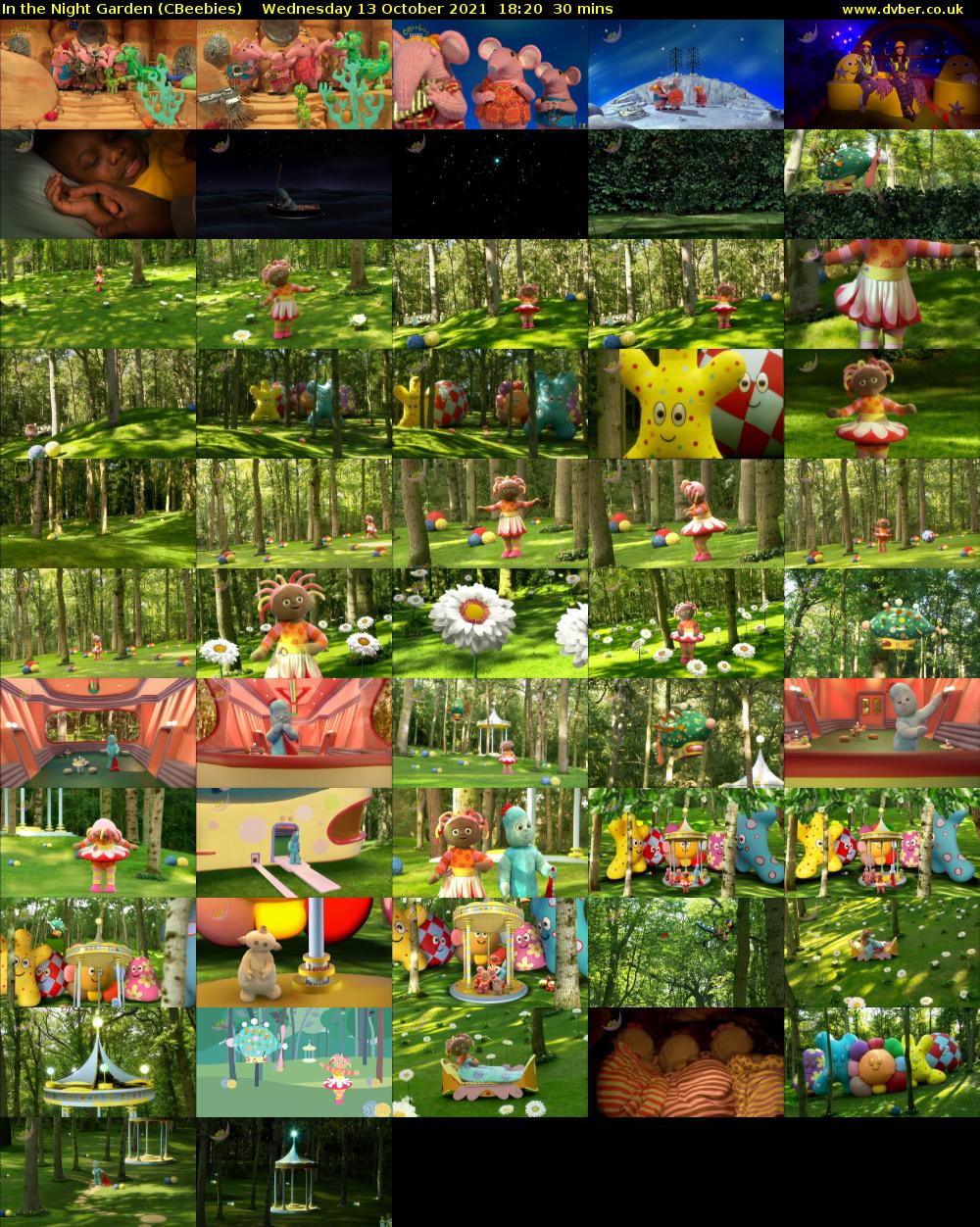 In the Night Garden (CBeebies) Wednesday 13 October 2021 18:20 - 18:50