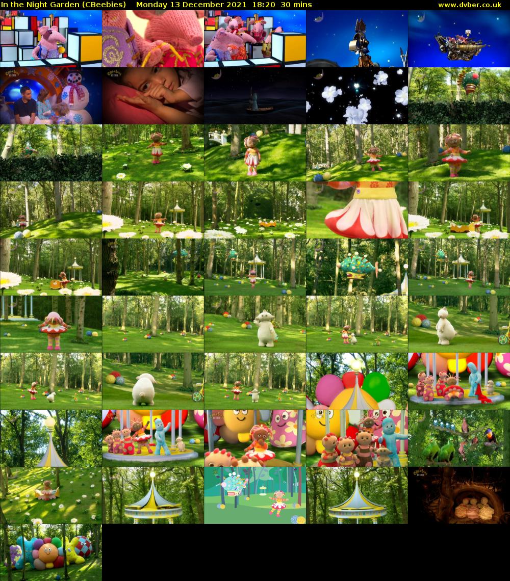 In the Night Garden (CBeebies) Monday 13 December 2021 18:20 - 18:50