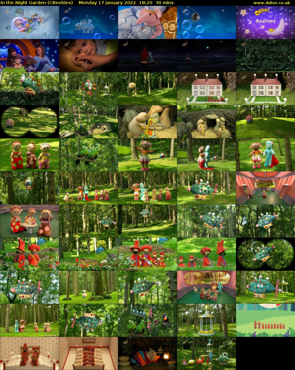 In the Night Garden (CBeebies) Monday 17 January 2022 18:20 - 18:50