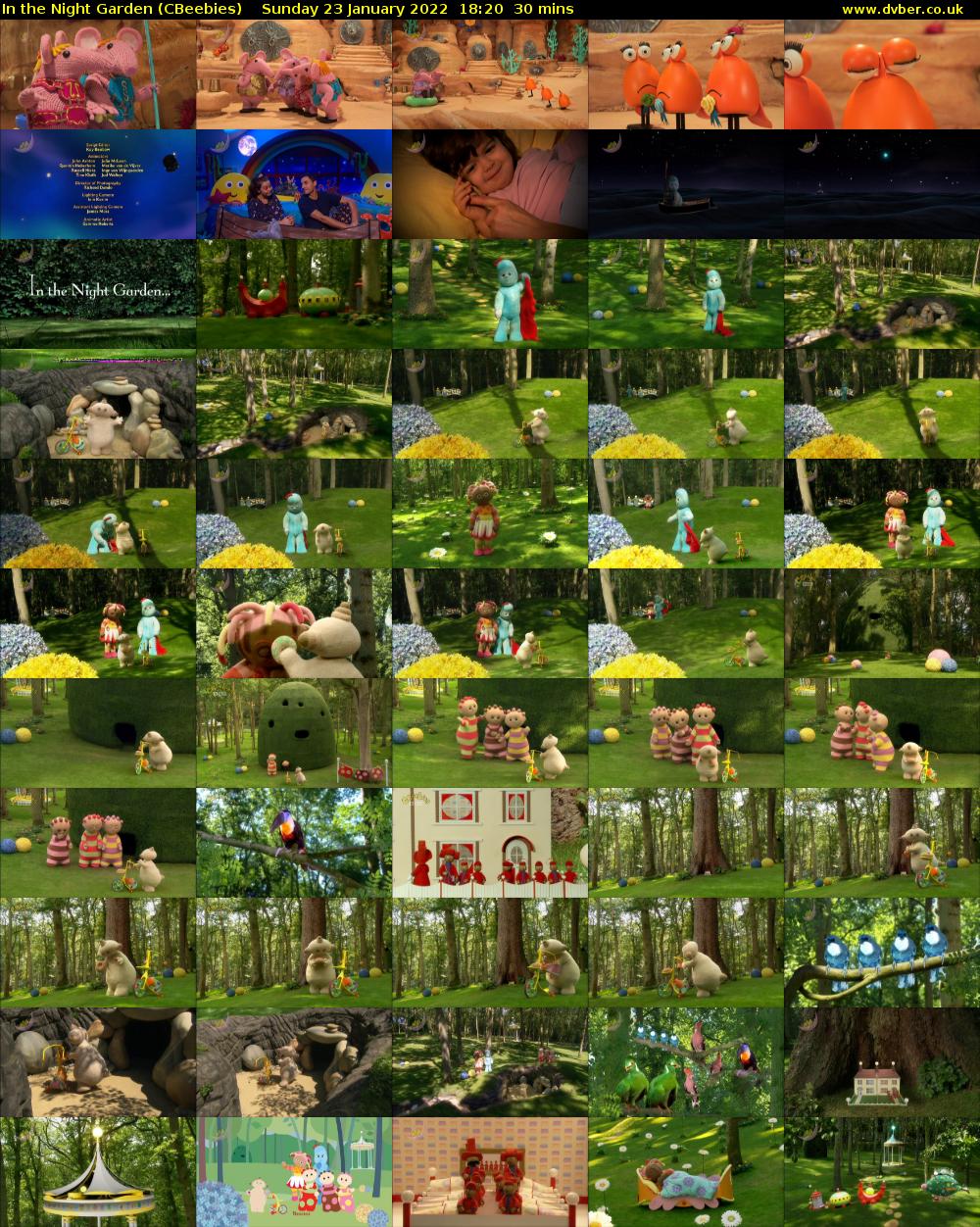 In the Night Garden (CBeebies) Sunday 23 January 2022 18:20 - 18:50