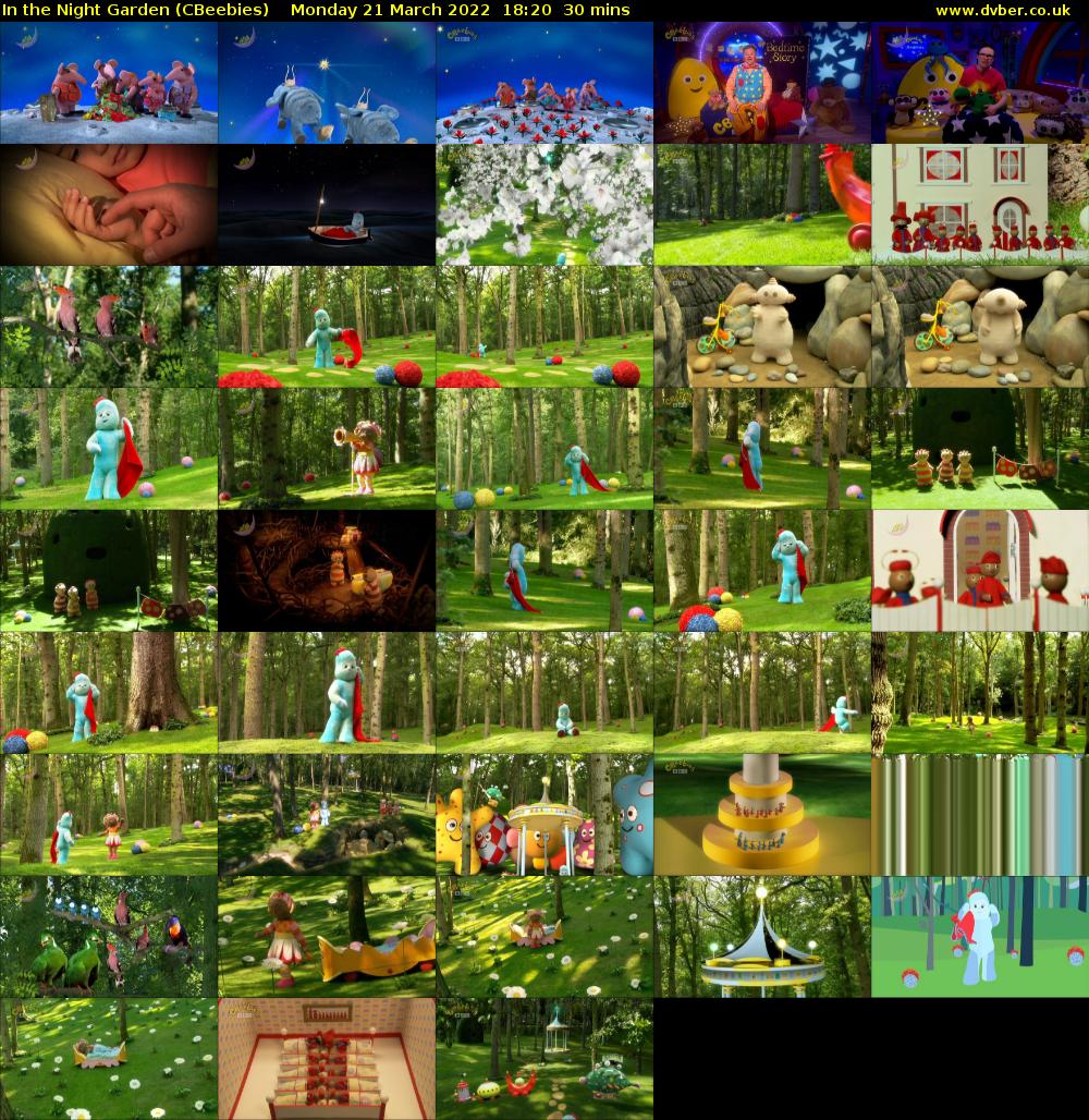 In the Night Garden (CBeebies) Monday 21 March 2022 18:20 - 18:50