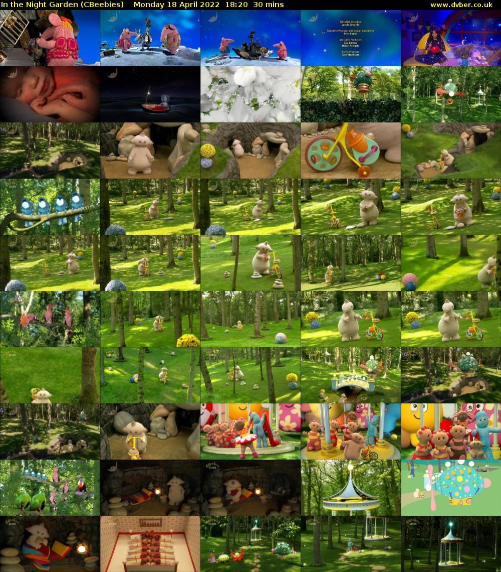 In the Night Garden (CBeebies) Monday 18 April 2022 18:20 - 18:50