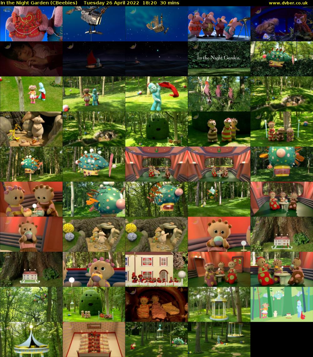 In the Night Garden (CBeebies) Tuesday 26 April 2022 18:20 - 18:50