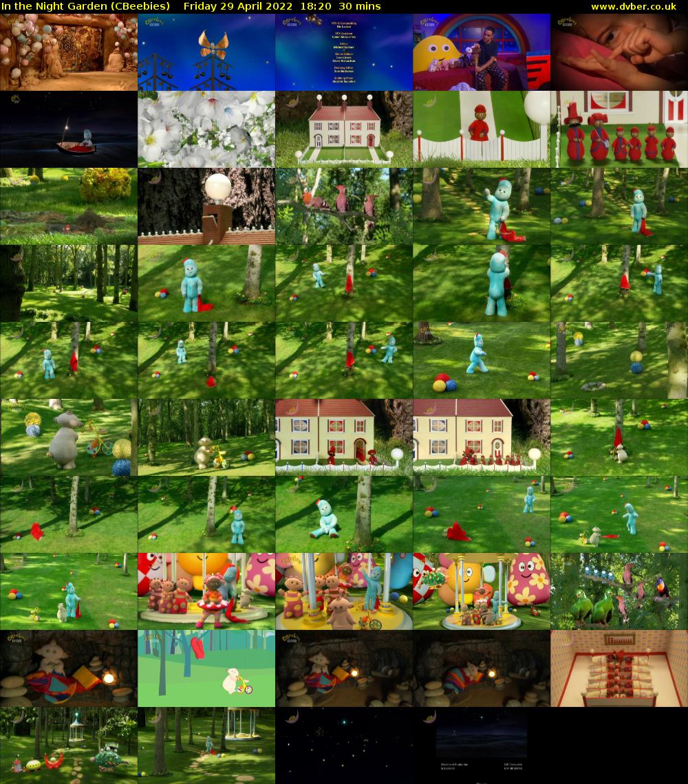In the Night Garden (CBeebies) Friday 29 April 2022 18:20 - 18:50