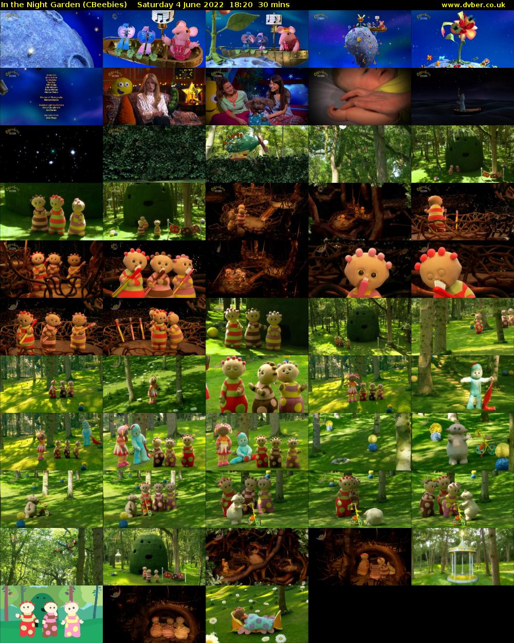 In the Night Garden (CBeebies) Saturday 4 June 2022 18:20 - 18:50