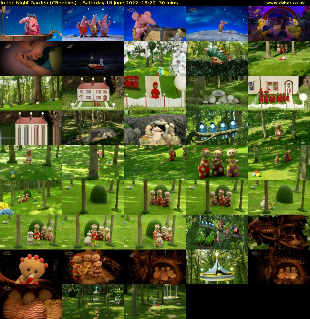 In the Night Garden (CBeebies) Saturday 18 June 2022 18:20 - 18:50