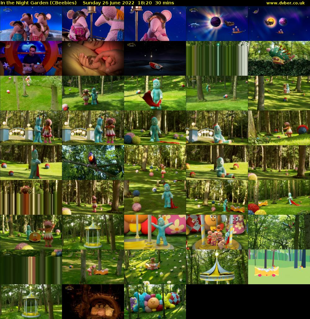 In the Night Garden (CBeebies) Sunday 26 June 2022 18:20 - 18:50