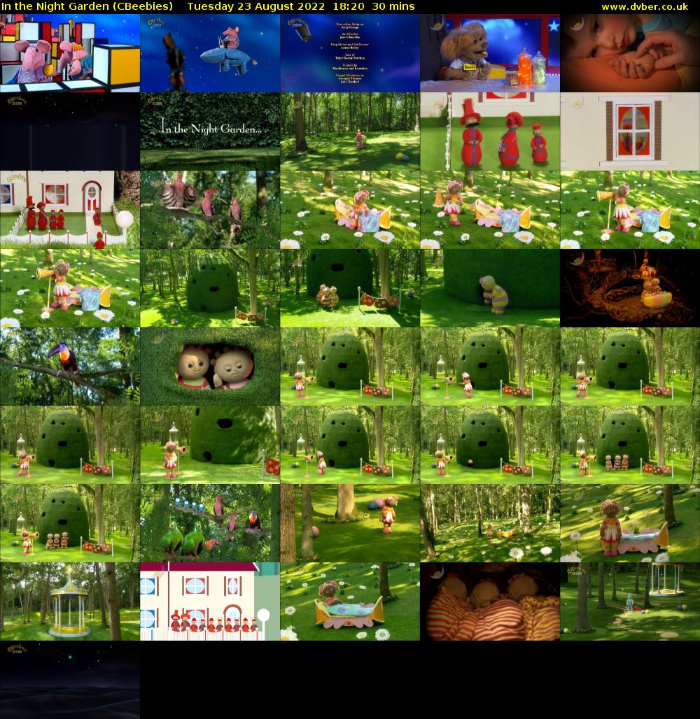 In the Night Garden (CBeebies) Tuesday 23 August 2022 18:20 - 18:50