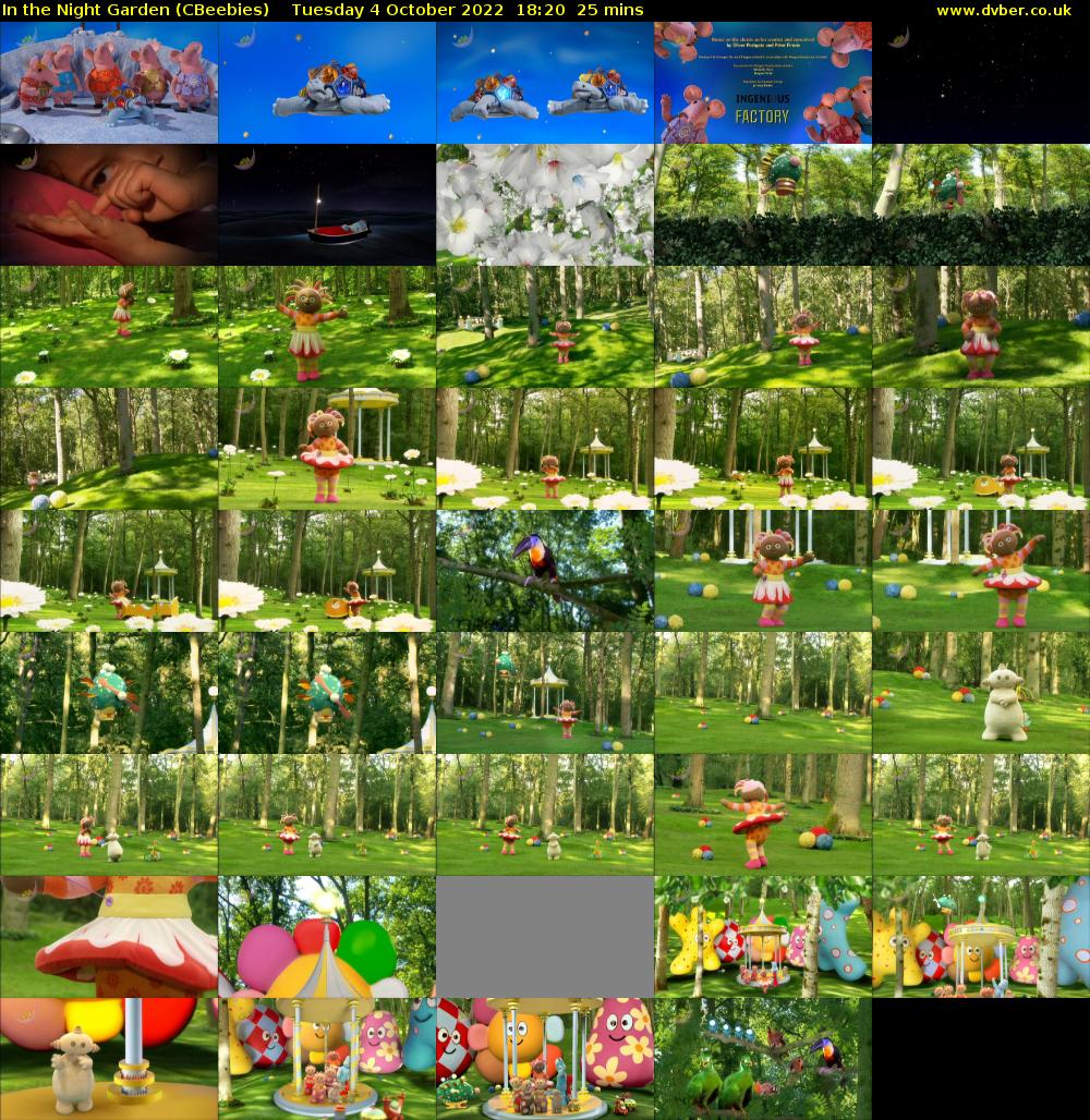 In the Night Garden (CBeebies) Tuesday 4 October 2022 18:20 - 18:45